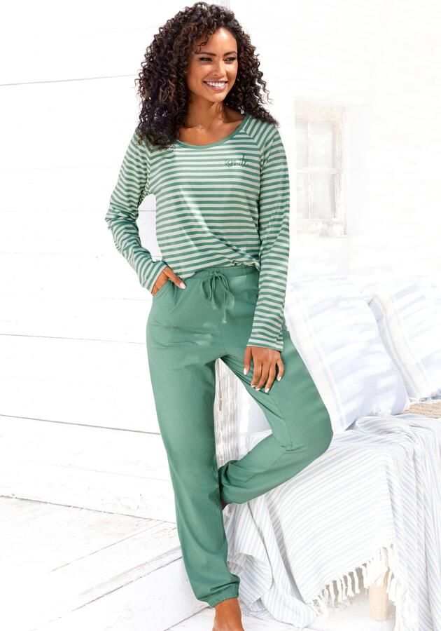 Vivance Dreams Pyjama met strepen van voorgeverfd garen - Foto 5