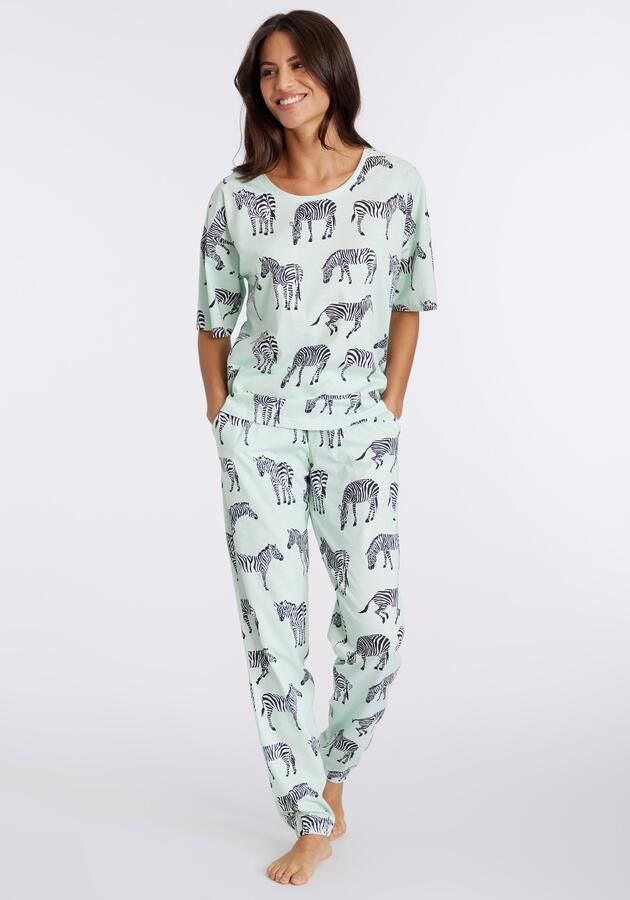 Vivance Dreams Pyjama mt animal alloverprint (2-delig) - Foto 7