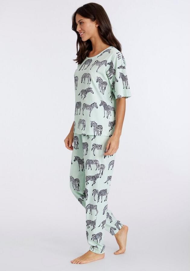 Vivance Dreams Pyjama mt animal alloverprint (2-delig) - Foto 4