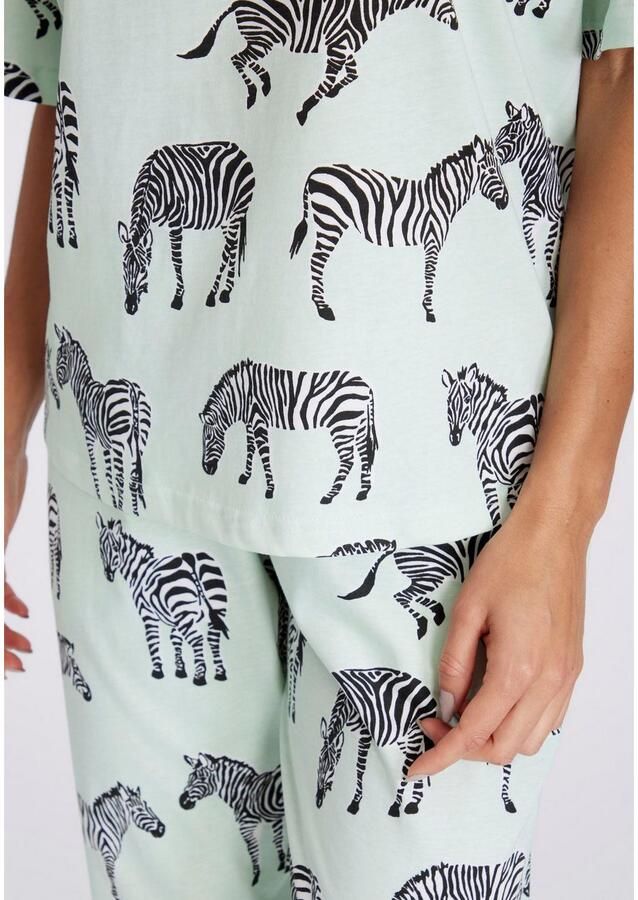 Vivance Dreams Pyjama mt animal alloverprint (2-delig)