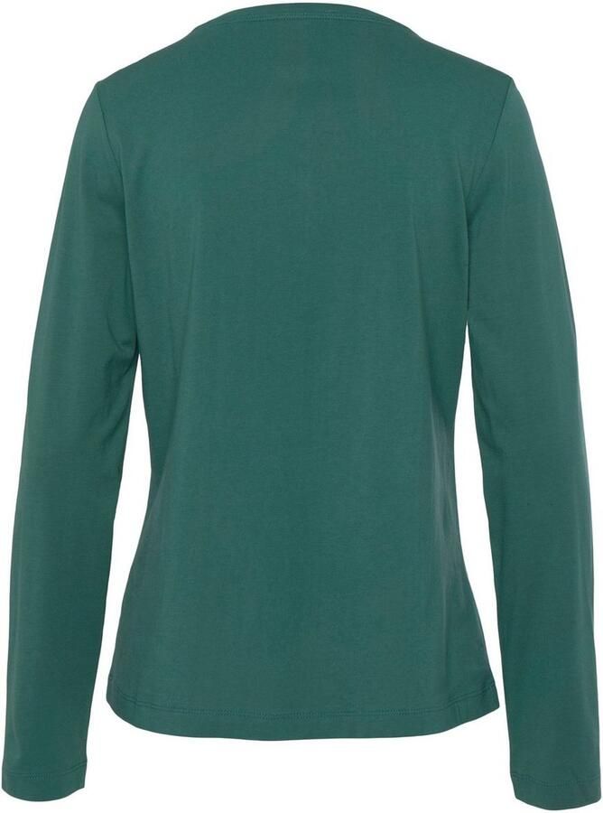 Vivance Dreams Pyjama top met fluwelen knoopsluiting - Foto 2