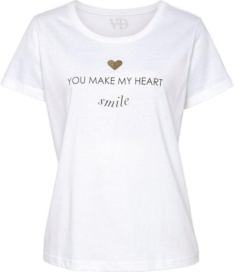 Vivance Dreams Pyjama top met foliedruk