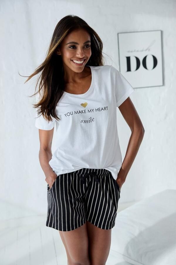 Vivance Dreams Pyjama top met foliedruk - Foto 5