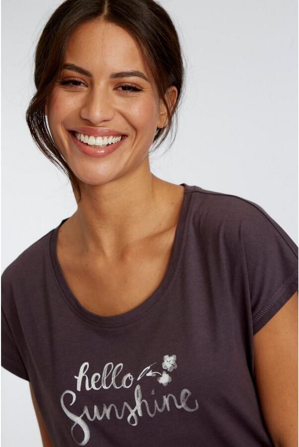 Vivance Dreams Pyjama top met frontprint - Foto 5