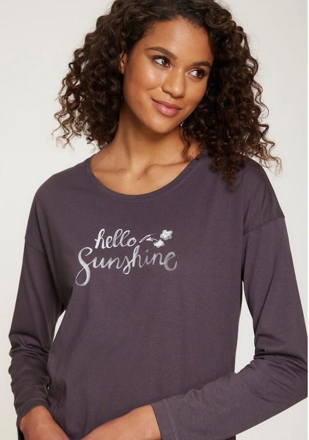 Vivance Dreams Pyjama top met frontprint - Foto 4