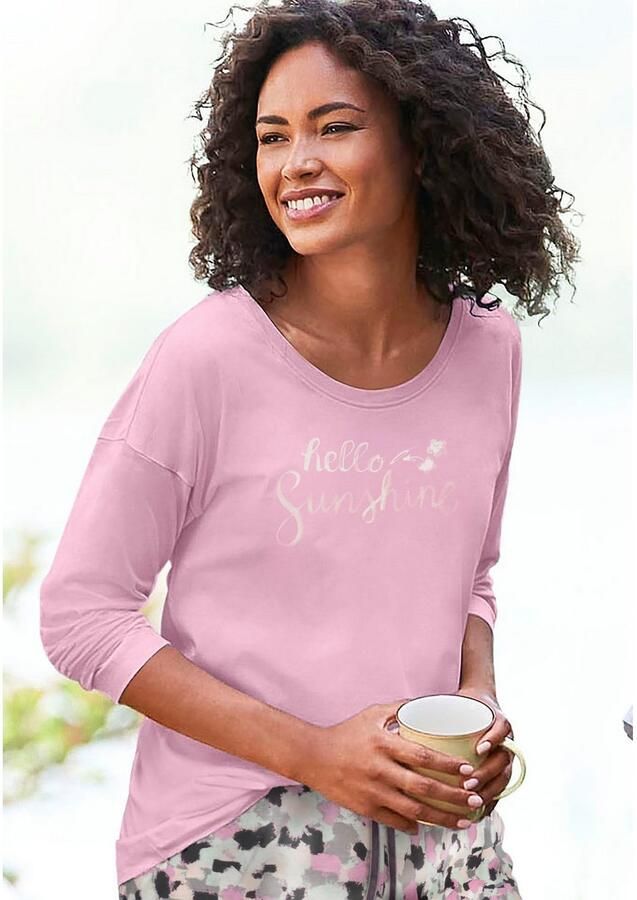 Vivance Dreams Pyjama top met frontprint - Foto 4