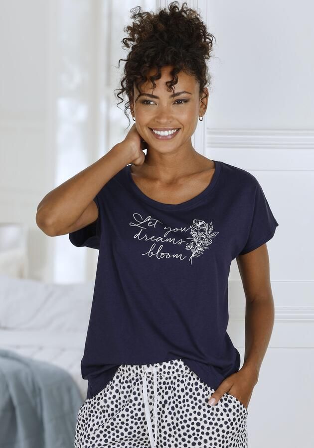 Vivance Dreams Pyjama top met frontprint - Foto 5