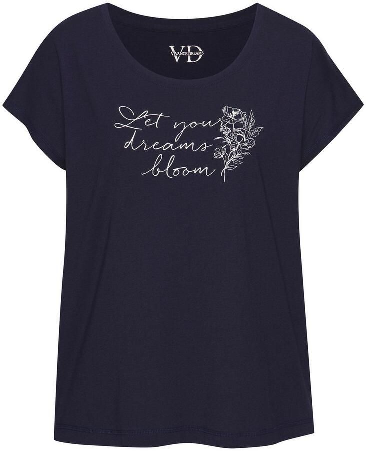 Vivance Dreams Pyjama top met frontprint