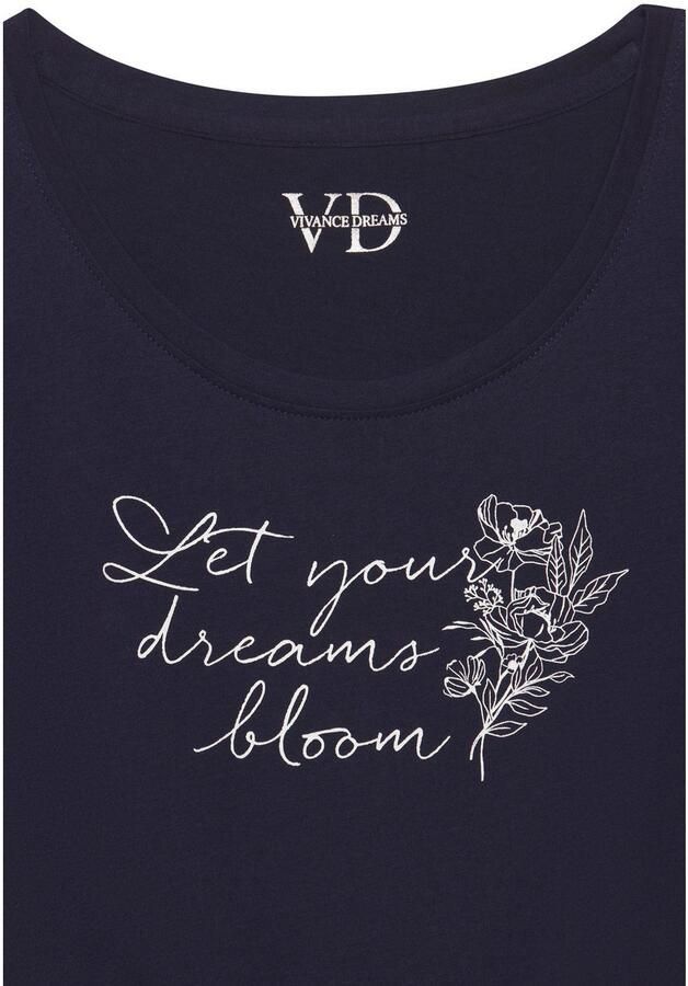 Vivance Dreams Pyjama top met frontprint - Foto 2