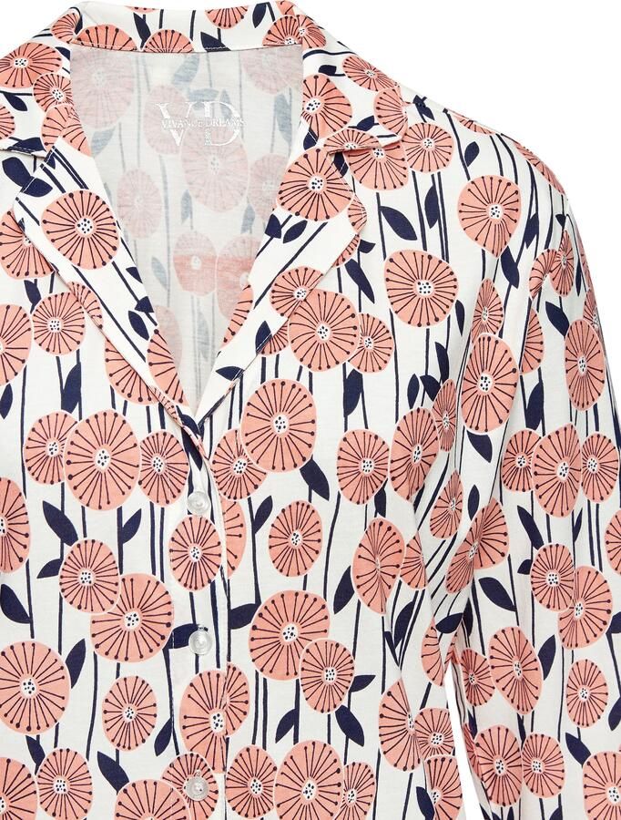 Vivance Dreams Pyjama top Met mooie all-over print