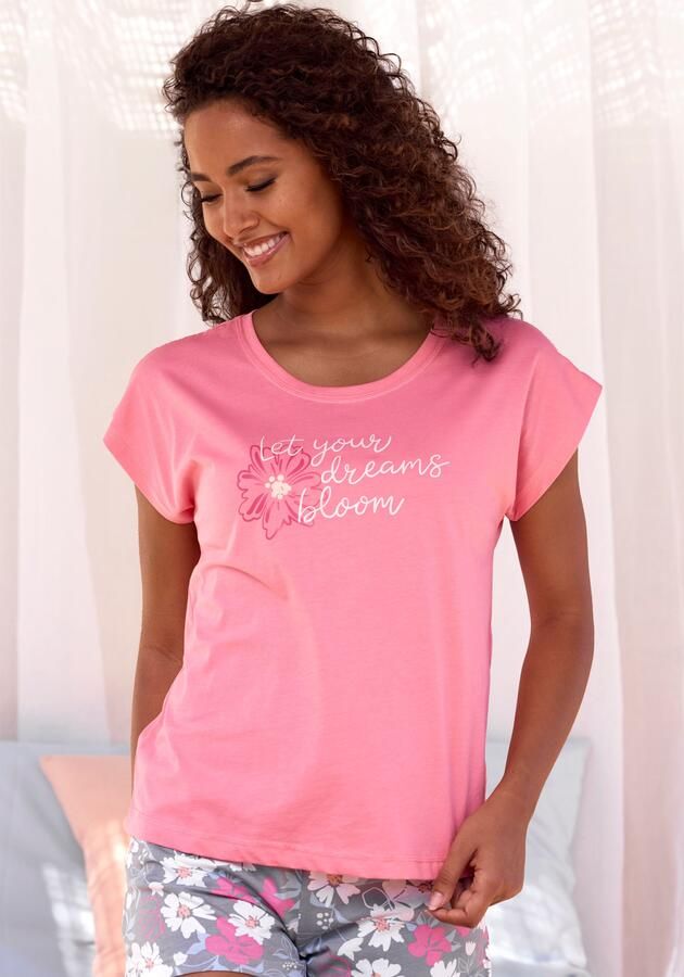 Vivance Dreams Pyjama top met mooie frontprint - Foto 5