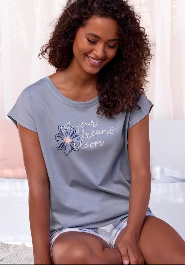 Vivance Dreams Pyjama top met mooie frontprint - Foto 5