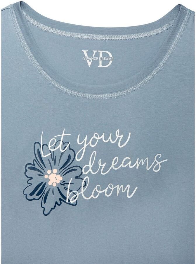 Vivance Dreams Pyjama top met mooie frontprint - Foto 2