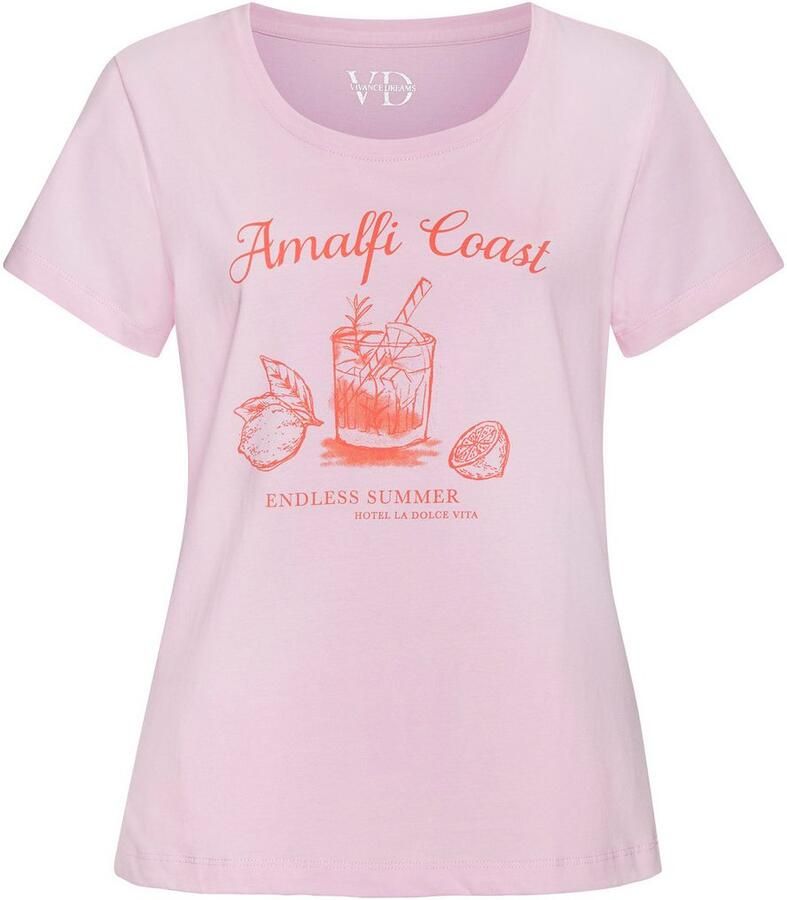 Vivance Dreams Pyjama top met mooie frontprint