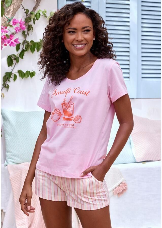 Vivance Dreams Pyjama top met mooie frontprint - Foto 2