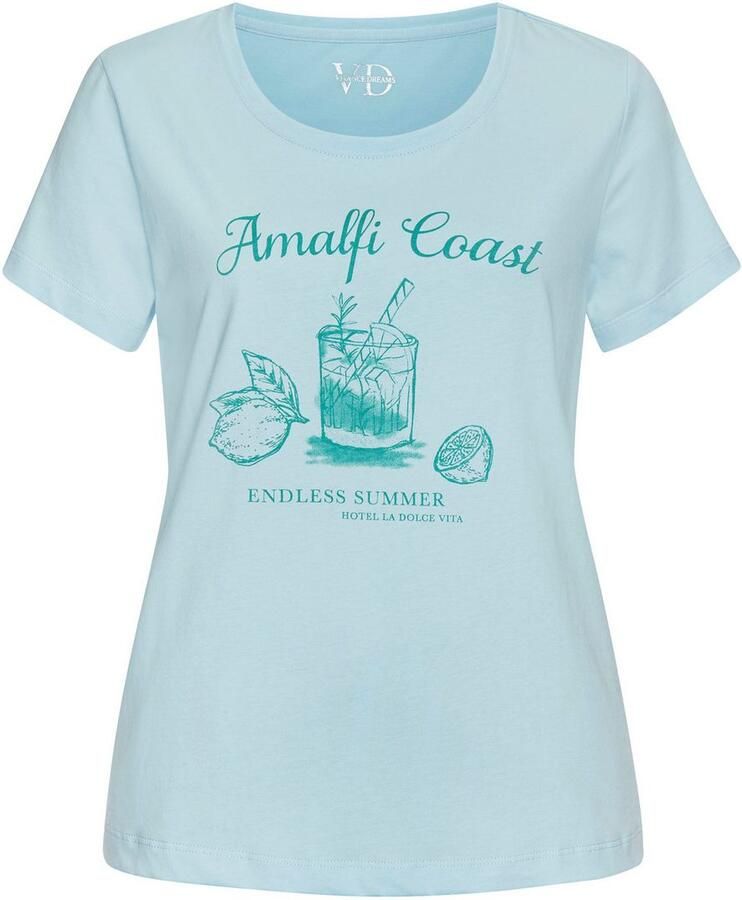 Vivance Dreams Pyjama top met mooie frontprint