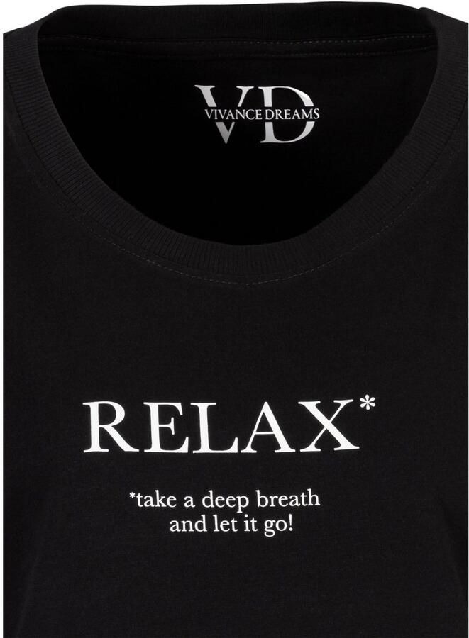 Vivance Dreams Pyjama top met statementprint - Foto 2