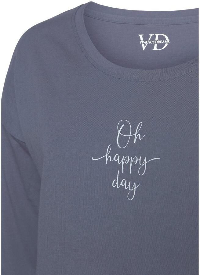 Lascana Pyjamabovendeel met statementprint model 'Cozy Dreams' - Foto 2