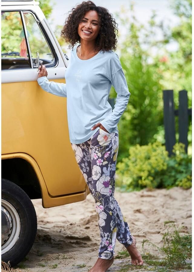 Lascana Pyjamabroek met elastische band model 'Dreams' - Foto 2