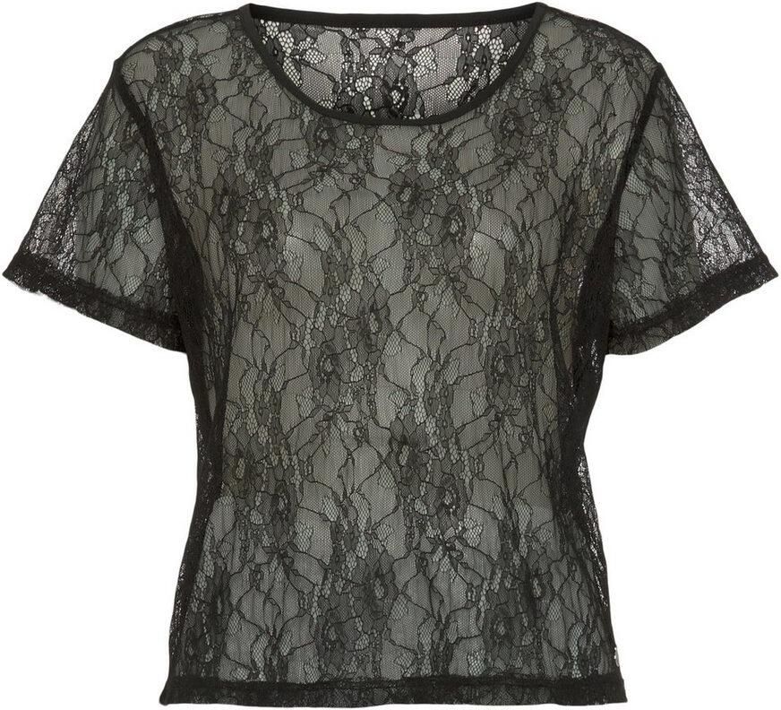 Vivance Dreams Pyjama transparante elastische kant (set 2-delig)