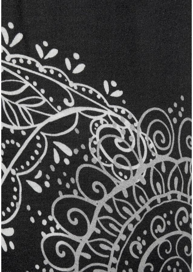 Vivance Dreams Pyjama zwart-wit paisleydessin (2-delig 1 stuk) - Foto 2