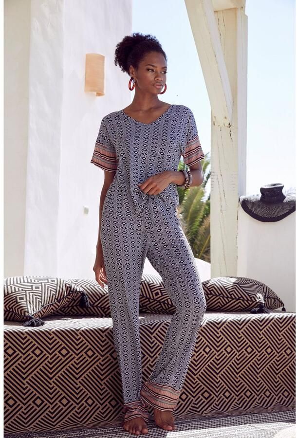 Vivance Dreams Pyjama top in mooi etno-design - Foto 6