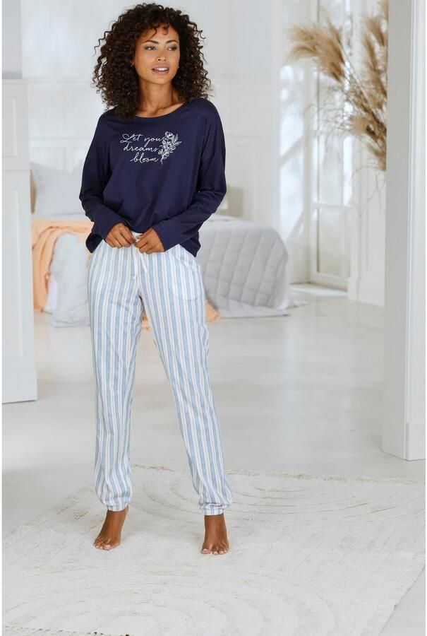 Lascana Regular fit pyjamabroek met tunnelkoord model 'Cozy Dreams' - Foto 4