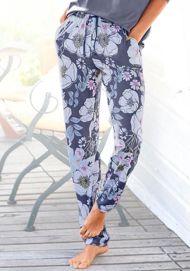 Lascana Pyjamabroek met elastische band model 'Dreams' - Foto 7