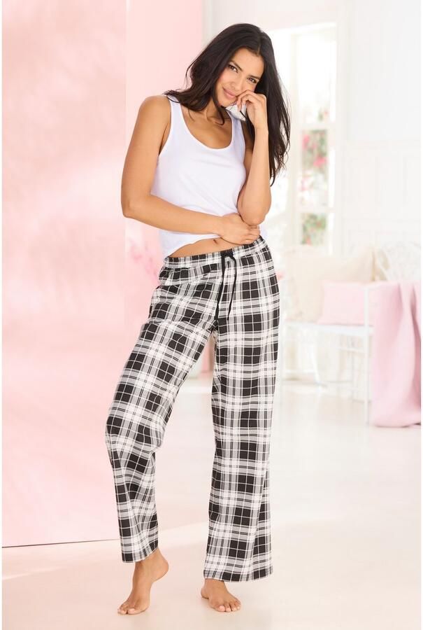 Vivance Dreams Pyjamabroek Met ruiten of strepen (set 2-delig)