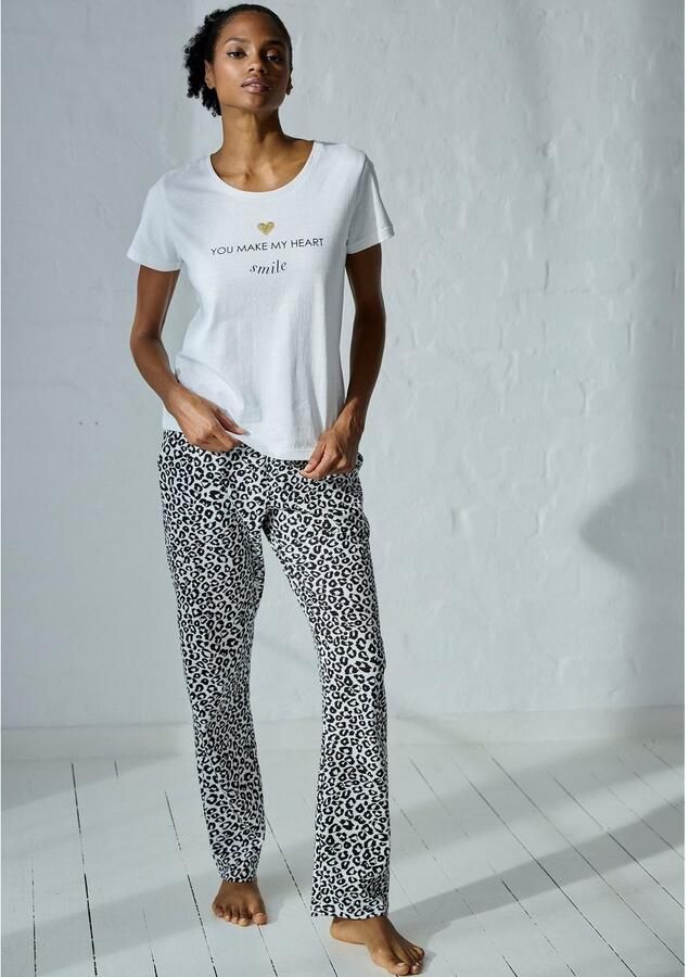 Vivance Dreams Pyjamabroek met zwart-wit print - Foto 3