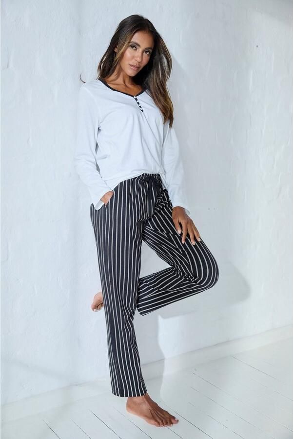 Vivance Dreams Pyjamabroek met zwart-wit print - Foto 5