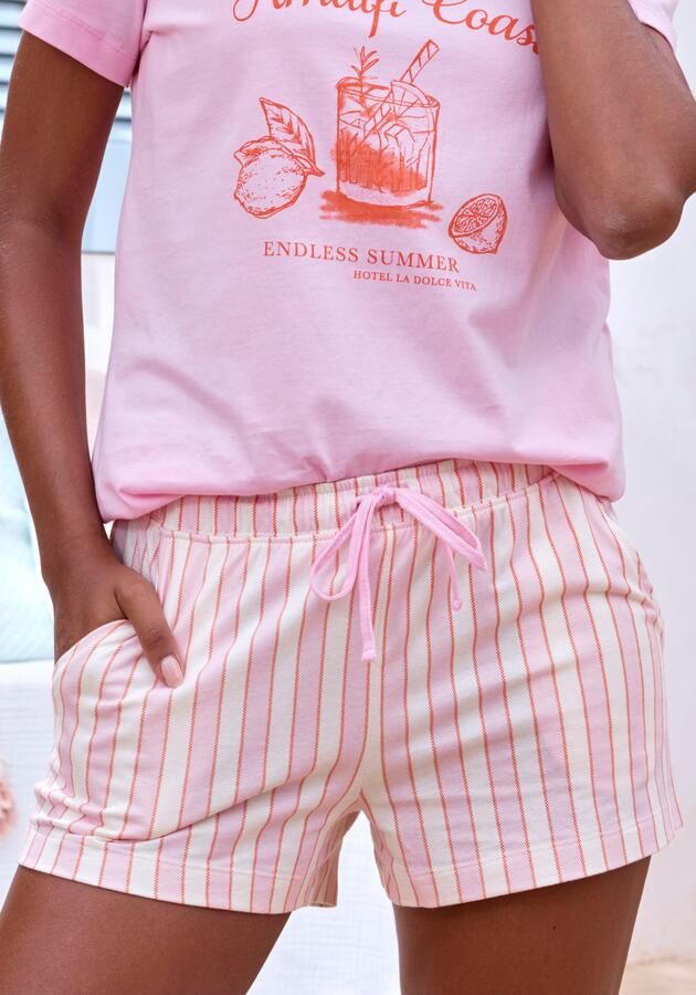 Vivance Dreams Pyjamashort met fijn streepdessin - Foto 3