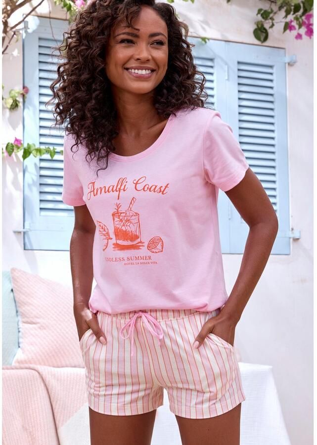 Vivance Dreams Pyjamashort met fijn streepdessin - Foto 2