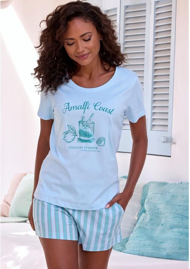 Vivance Dreams Pyjamashort met fijn streepdessin - Foto 2