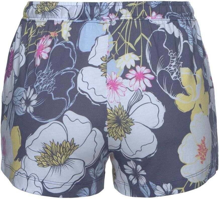 Lascana Korte pyjamabroek met all-over motief model 'Cozy Dreams'