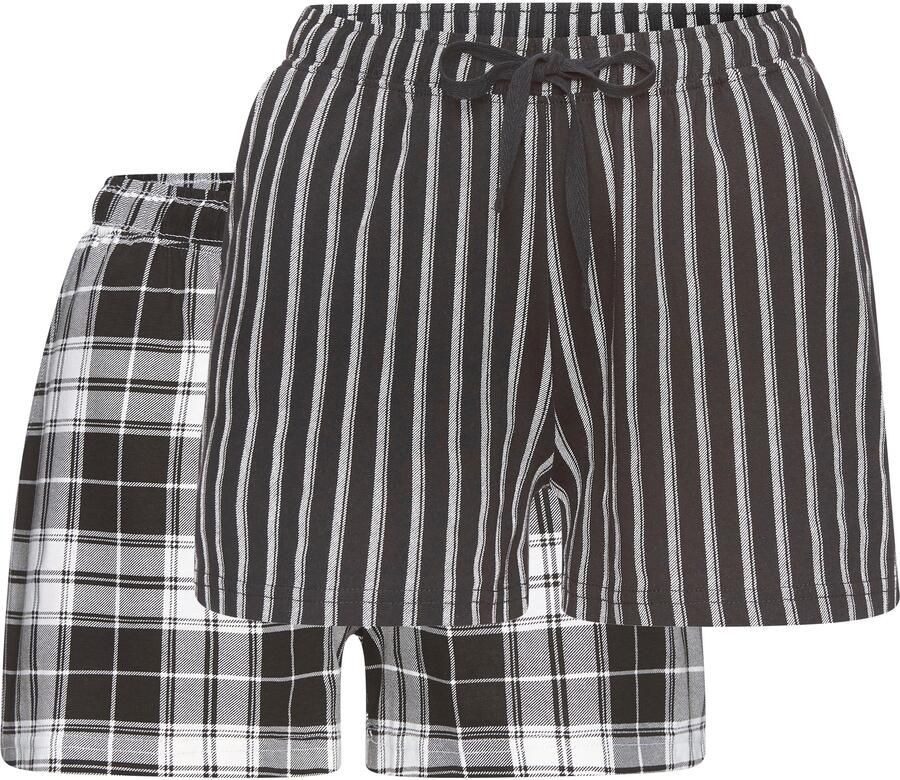 Vivance Dreams Pyjamashort Met strepen en ruiten (set 2-delig) - Foto 3