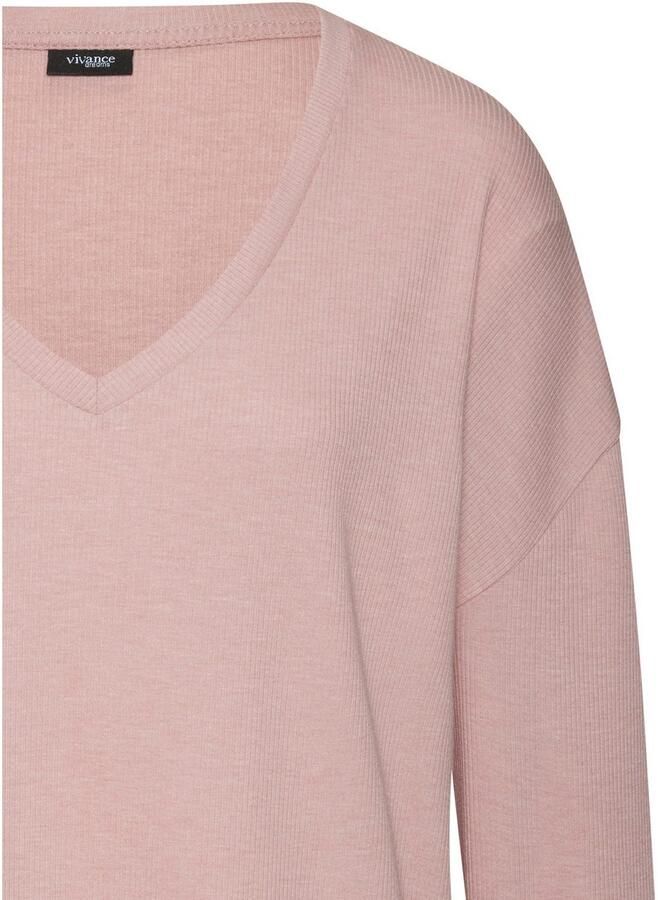 Vivance Dreams Shirt met lange mouwen in zachte ribkwaliteit - Foto 2