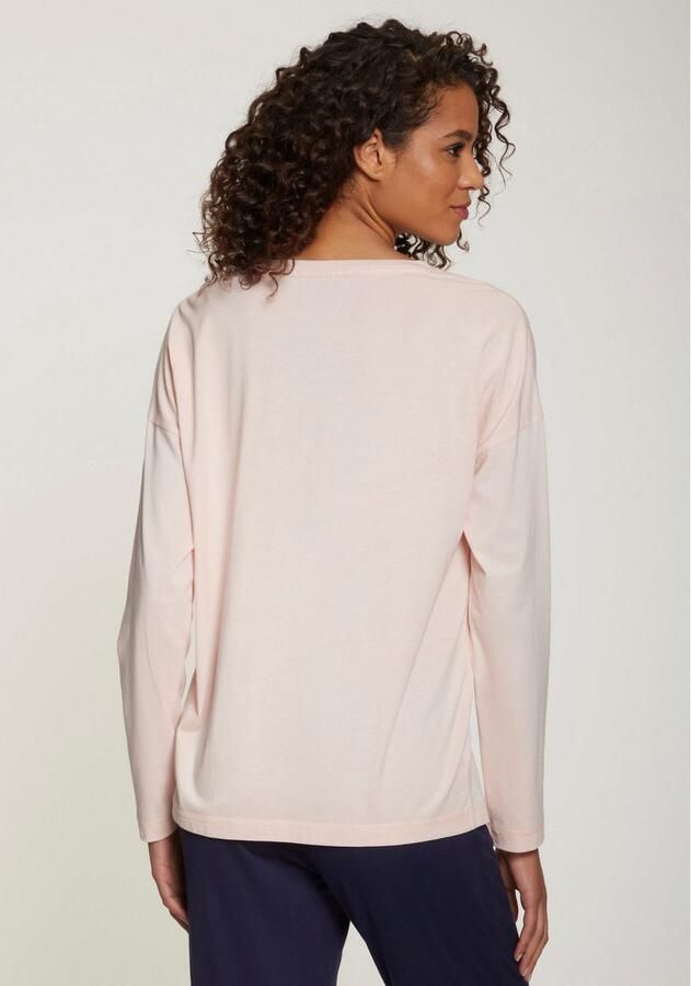 Vivance Dreams Shirt met lange mouwen met kleine print op de borst - Foto 3