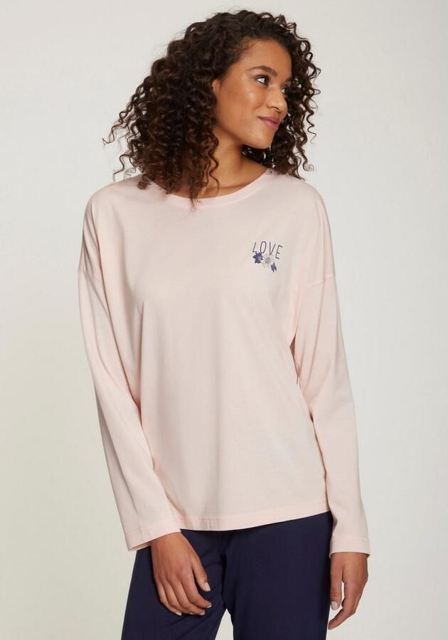 Vivance Dreams Shirt met lange mouwen met kleine print op de borst - Foto 4