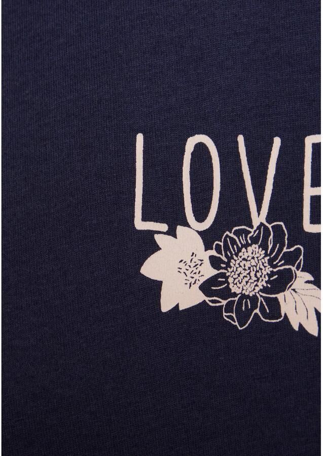 Vivance Dreams Shirt met lange mouwen met kleine print op de borst - Foto 2