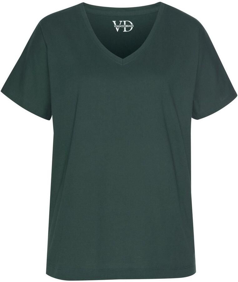 Vivance Dreams Shortama Elastische tailleband in smok-look (2-delig 1 stuk) - Foto 2