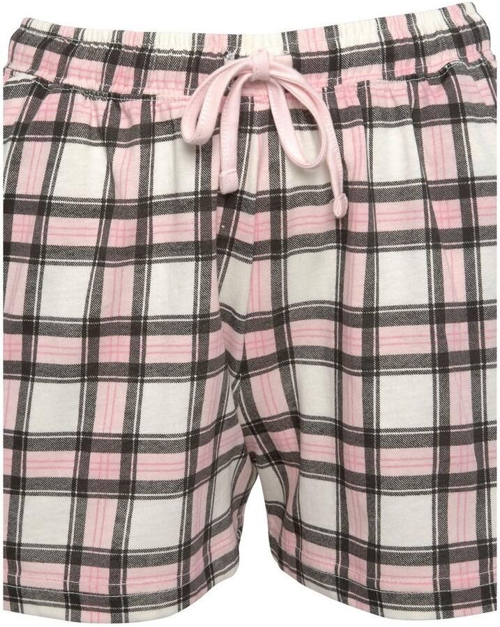 Vivance Dreams Shortama in dubbelpack met ruitpatroon (4-delig Set van 2)
