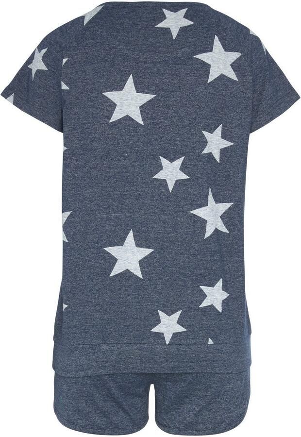 Vivance Dreams Shortama in een gemêleerde look met sterretjes (4-delig Set van 2) - Foto 5