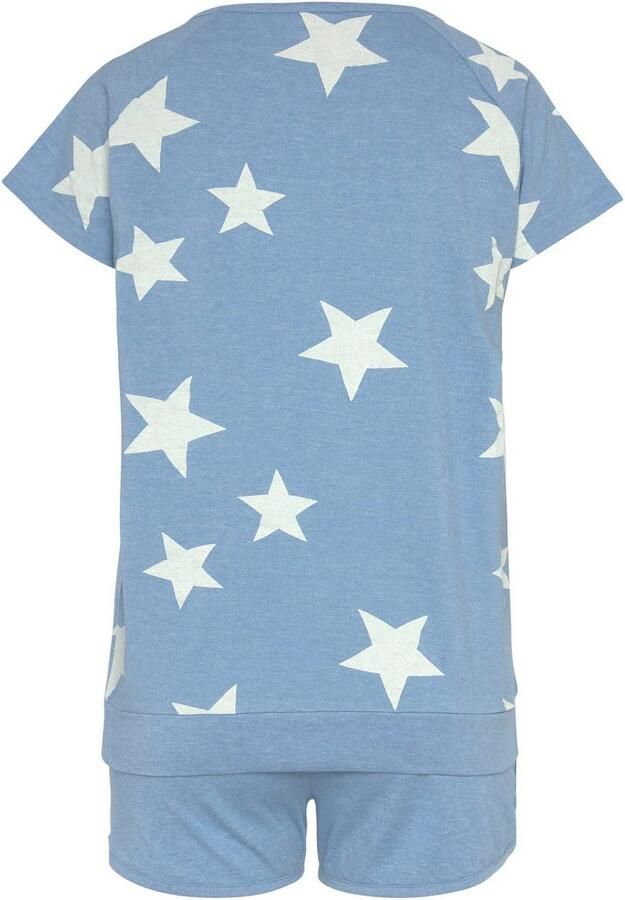 Vivance Dreams Shortama in een gemêleerde look met sterretjes (4-delig Set van 2) - Foto 4