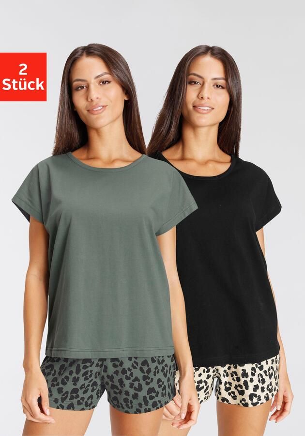 Vivance Dreams Shortama met animal-print (4-delig Set van 2) - Foto 7