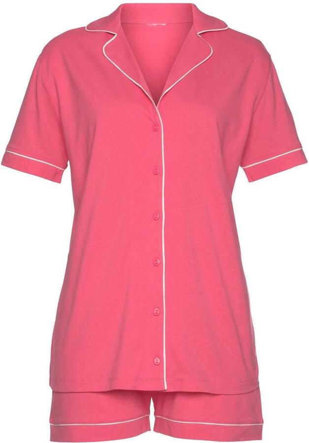 Vivance Dreams Shortama met contrasterende paspel-details (2-delig 1 stuk) - Foto 2