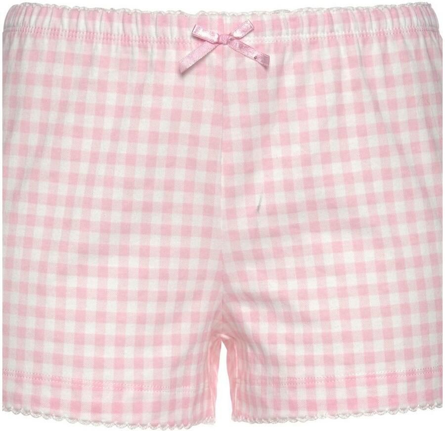 Vivance Dreams Shortama met een fijn motiefje en gehaakt randje (2-delig 1 stuk)