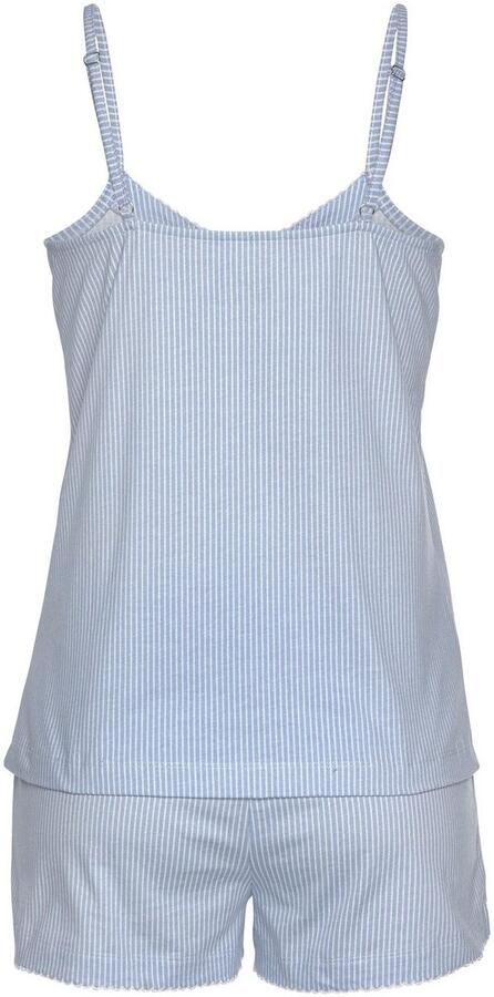 Vivance Dreams Shortama met een fijn motiefje en gehaakt randje (2-delig 1 stuk) - Foto 4