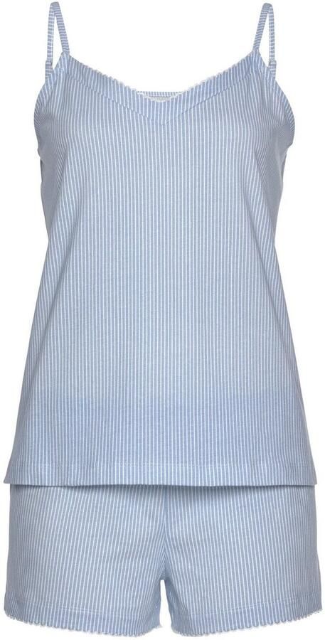 Vivance Dreams Shortama met een fijn motiefje en gehaakt randje (2-delig 1 stuk) - Foto 2