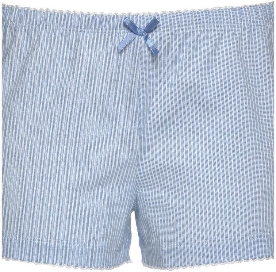 Vivance Dreams Shortama met een fijn motiefje en gehaakt randje (2-delig 1 stuk)